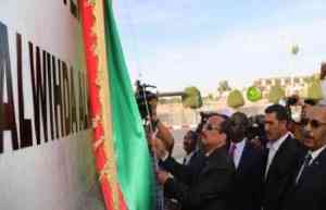 الرئيس الموريتاني يفتتح شارع الوحدة الوطنية