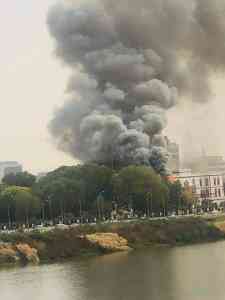 حريق في قصر الرئاسة السوداني