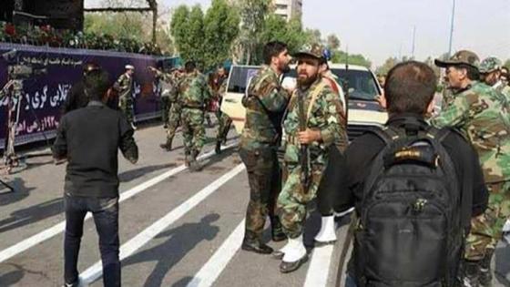 مصرع واصابة 40 شخصا اثر هجوم على الحرس الثوري بإيران