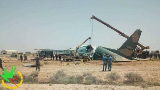 سقوط طائرة عسكرية جزائرية