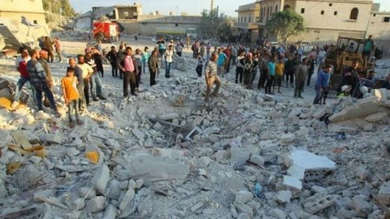 ضحايا مدنيين في قصف روسي على إدلب